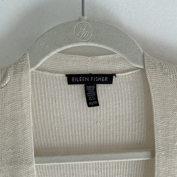Eileen Fisher Organic Linen Cardigan Sweater - Picture 4 of 6